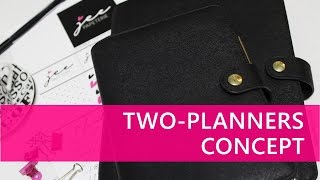 Two Planners Concept How to Effectively Utilize amp Efficiently Organize Both Planners [upl. by Darrin]