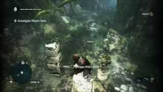 Assassins Creed 4 Black Flag Investigate Mayan Stela [upl. by Tjaden]