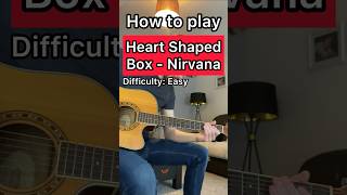 HOW TO PLAY HEART SHAPED BOX violão guitar acoustic musica guitarra guitartutorial [upl. by Ahsael]