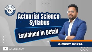 Actuarial Science Syllabus  Explained in Detail  The Academic Junction [upl. by Tri566]