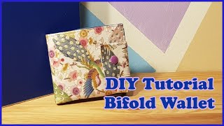 DIY Tutorial Bifold Wallet  Geldbörse selber nähen [upl. by Fevre694]