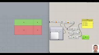 Split curve using Grasshopper and choosing the smallest or largest area area SURFACE SPLIT [upl. by Bobbi]