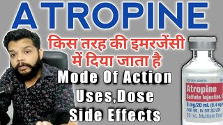 Atropine Injection कब और क्यों लगाते हैं 🔥 Atropine UsesMode Of Action amp Side Effects  Gyanear [upl. by Basham]