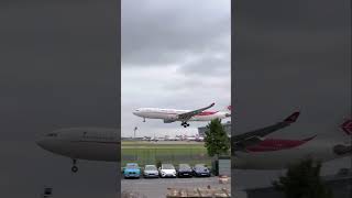 Heavy Arrivals at Heathrow Airport ✨ aviation plane planespotting heathrow [upl. by Arrimat]