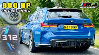 SINGLE TURBO BMW M3 TOURING  0100 100200 200300 amp INSANE SOUND [upl. by Verina207]