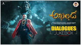 Akhanda Dialogues Audio Jukebox  Nandamuri Balakrishna  Boyapati Sreenu  Thaman S [upl. by Georgianna62]