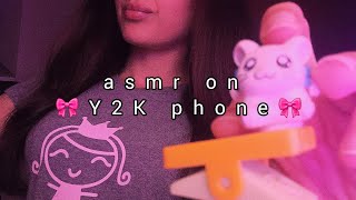 Lofi ASMR on Y2K mobile phone 💖 super fast actual camera touch no talking [upl. by Robyn]