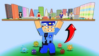 KEREM KOMİSER BİZİ KORUMAK İÇİN ŞEHRİ HAVAYA KALDIRDI😱  Minecraft [upl. by Zere]