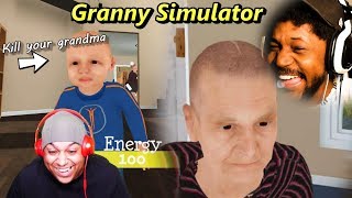 DYING OF LAUGHTER FROM THIS GAME  Granny Simulator w Dashie [upl. by Gui]