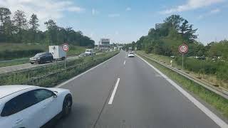 Mercedes Actros 1853  Fahrt Pforzheim nach Waldshut  Teils Autobahnk Stuttgart bis AS Herrenberg [upl. by Lauree]