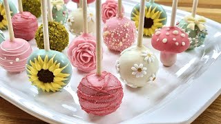 Cake Pops SIMPLE Decorations Recipe [upl. by Anibor702]