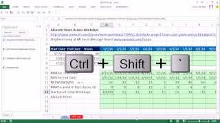 Excel Magic Trick 1075 Allocate Hours Across Workdays For Each Month Between Start amp End Date [upl. by Rohn]