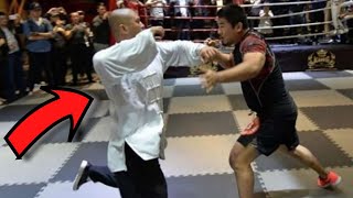 Pro fighters vs Shaolin monkShaolin Monk who resists K O [upl. by Enra]