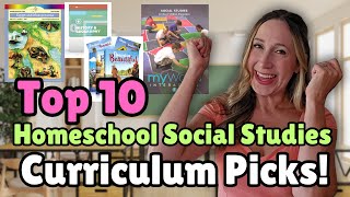 HOMESCHOOL SOCIAL STUDIES  10 Curriculum Picks for History and Geography for 20242025 [upl. by Durgy]