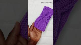 How to crochet a simple headband shorts [upl. by Lexis657]