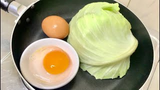 Cabbage and 2 Eggs  Look Simple but Delicious Food Recipe [upl. by Lipps]