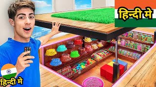 I BUILT A SECRET CANDY BUNKER   Stokes Twins Hindi  Stokes Twins Hindi Secret Room Challenge [upl. by Ib]