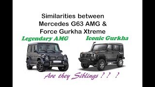 Similarities Between MercedesAMG G63 and Force Gurkha Xtreme [upl. by Libbi345]