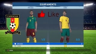 CAMARÕES KITS PES 2017 XBOX ONE [upl. by Etterual816]