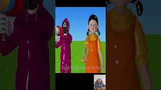 Troll Game  Squid Game Clackers Level Max Challenge Nick and Granny Loser shorts funnyvideos [upl. by Yael]