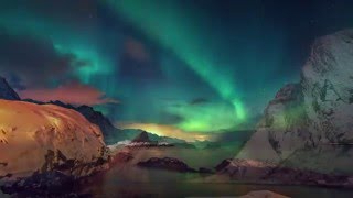 Aurora Borealis Timelapse in 4K  Lofoten  Northern Lights in Norway [upl. by Quartana296]