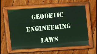 Geodetic Engineering LAWS [upl. by Herries754]