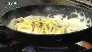 Paste carbonara  Sanatos si gustos VIDEO [upl. by Eluk209]