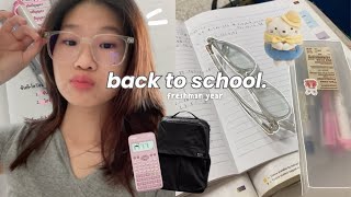 BACK TO SCHOOL📎new hair what’s in my backpack redecorating my room shopping haul etc 9th grade [upl. by Eisserc725]