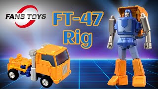 Fans Toys FT47 Rig 3rd Party Masterpiece Scale Huffer transformers fanstoys huffer autobots [upl. by Ruenhcs]