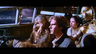 Millennium Falcon Asteroid Field Scene  The Empire Strikes Back 1980 1080p [upl. by Trometer]