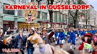 Karneval in Düsseldorf 🇩🇪4K 1022024 [upl. by Hebe]