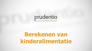 Kinderalimentatie berekenen  Prudentio [upl. by Schnur]