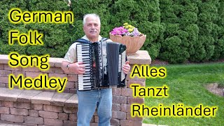 German Folk Song Medley played on the accordion [upl. by Bach]