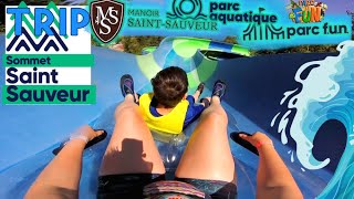 Sommet SaintSauveur Parc aquatique manèges au Parc FUN et on séjourne dans une suite au Manoir [upl. by Norra130]