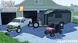 Buying 2003 Ram 2500 amp Camper  Lake House  Organizing Barn  Homeowner  Farming Simulator 19 [upl. by Adnat]