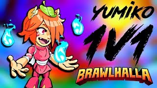 Brawlhalla Yumiko 1v1 Diamond Gameplay [upl. by Nanaek]