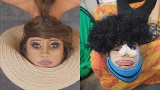 DIY Upside down face halloween costume [upl. by Lacee]