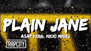 AAP Ferg  Plain Jane REMIX Lyrics ft Nicki Minaj [upl. by Akered932]