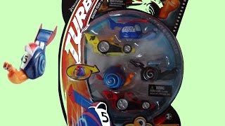 TURBO The Movie Racing Team  Shell Racers 5 New Cars Toys DreamWorks Vehicles Turbo le Film [upl. by Muhcan]