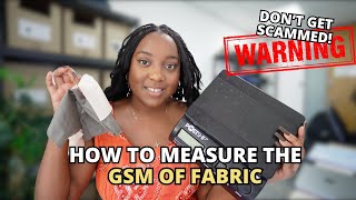 How To Measure The GSM Of A T Shirt [upl. by Mozelle]