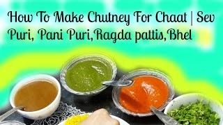 How To Make Chutney For Chaat  Sev Puri Pani PuriRagda pattisBhel [upl. by Lorine]