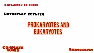 Difference Between Prokaryotes And Eukaryotes microbiology prokaryotes eukaryotes [upl. by Bolling340]