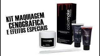 Kit Maquiagem Cenográfica e Efeitos Especiais  ColorMake [upl. by Hcurab31]