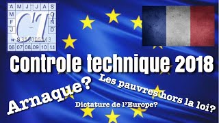 Contrôle technique 2018 anti pauvre vieille voiture camion fourgon aménagé Non [upl. by Kalb895]