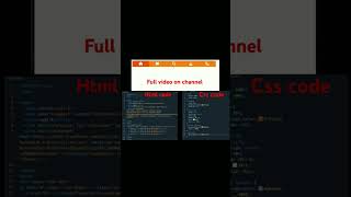 Horizontal icon bar htmltutorial csscoding webdevelopment [upl. by Letsirc]