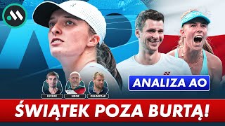 ŚWIĄTEK ODPADŁA Z AUSTRALIAN OPEN HURKACZ WALCZY DALEJ ANALIZA [upl. by Laval]