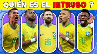 Quiz Fútbol🏆⚽El test de la Selección Brasil de Fútbol es sólo para genios  RonaldoMessiNeymar [upl. by Ahsimac]