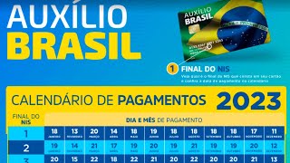 GOVERNO DIVULGA CALENDÁRIO DO AUXÍLIO BRASIL 2023 OFICIAL  VEJA TODAS AS DATAS NOVO BOLSA FAMÍLIA [upl. by Annasiul]