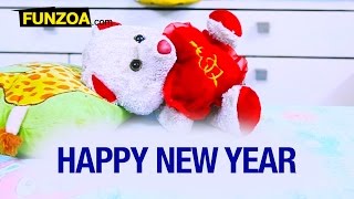 Happy New Year  Funny Whatsapp Video For Friends amp Family  Funzoa Mimi Teddy  New Year Greetings [upl. by Tunk683]