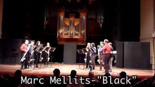 Marc Mellits quotBlackquot 9 bass clarinets 5th European Clarinet Festival [upl. by Selij]